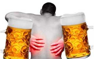 Болит справа в спине после алкоголя