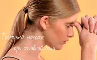 Когда болит голова на какие точки нажимать